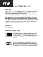 Coronary Care Unit/ Cardiac Care Unit: Patient Monitors