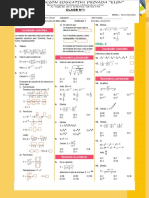 Álgebra LEYES DE EXPONENTE EJERCICIOS