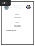 Physical Chemistry 2 Laboratory Experiment No. 2 - Steam Distillation
