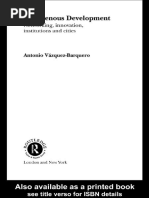 Antonio Vazquez-Barquero - Endogenous Development - Networking, Innovation, Institutions and Cities - Routledge (2002)