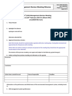 FRM-OHS-003 Management Review Meeting Minutes Template