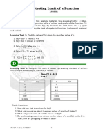 Illustrating Limit of A Function: Week 1