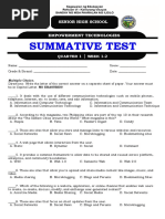 Summative Test in Etech q1 Week 1-2