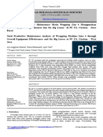 Overall Equipment Effectiveness Dan Six Big Losses Di PT XY, Cirebon - Jawa