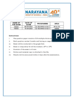 NASA EXAM PREPARATION TOPICS For 6th To 10th