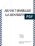 Jeu 7 Familles Nourriture