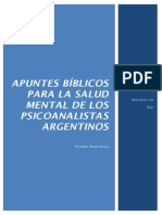 Apuntes Bíblicos para La Salud Mental de Los Psicoanalistas Argentinos