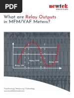 Relay Output in Digital Energy Meters - Newtek Electricals Energy Meter, Multifunction Meter, VAF Meter, Smart Meter