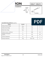 2SB647 / 2SB647A PNP General Purpose Transistors: Lead (PB) - Free