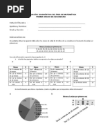 Evaluación Diagnóstico MATEMÁTICA - 1°