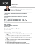 Curriculum Vitae - Sarthak Shukla