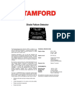 Diode Failure Detector: Technical Specification Supply Voltage