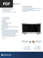 Ficha Tecnica Peb160sfss (Microondas de Empotrar)