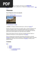 Museum: From Wikipedia, The Free Encyclopedia