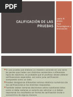 7 Calificación de Las Pruebas