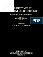 Advances in Chemical Engineering Perspectives in Chemical Engineering Research and Education - 01