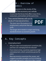 Chapter 20 - Overview of Macroeconomics: Macroeconomics Is The Study of The Behavior of The Economy As A Whole