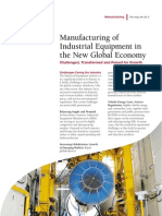 Manufacturing of Industrial Equipment in The New Global Economy