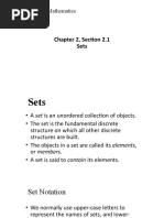 Chapter 2, Section 2.1 Sets: Discrete Mathematics