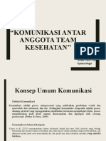 Komunikasi Antar Anggota Tim Kesehatan (Kel 2)