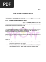 Diagnostic Centers MOU Form