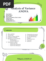 Analysis of Variance Anova