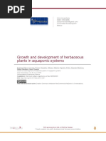 Growth and Development of Herbaceous Plants in Aquaponic Systems