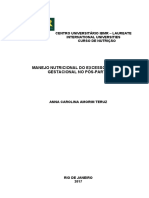 Manejo Nutricional Do Execesso de Peso Gestacional No Pos Parto Anna Carolina Amorim Teruz