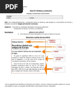 4°lenguaje Guía N°5 Ev. Formativa