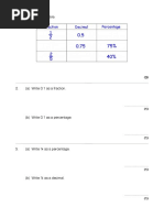 Fractions Decimals Percentages PDF