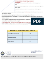 FYDP Project Proposals For Student Display