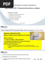 Caso Práctico CP9: "Producción Pieza Única o en Masa": Programa de Especialización en Supply Chain Management IX