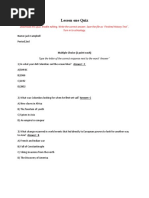 Mod One Lesson One Quiz