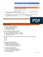 Test Evaluare Legile Ereditatii. Recombinarea