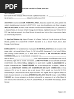 CONSTITUCION de Abogado - Freddy