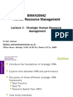 Lecture 3 - Strategic Human Resource Management