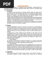 Cuestionario Filosofia 2