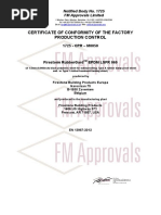 Certificate of Conformity of The Factory Production Control: 1725 - CPR - M0050