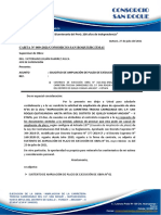 Carta #009 - Ampliacion de Plazo de Ejecucion de Obra #01