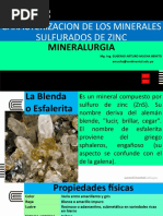 Caracterizacion de Los Minerales Sulfurados de Zinc