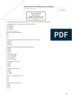 Soal Matematika Kelas 4 SD Bab 4 KPK Dan FPB Dan Kunci Jawaban