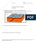 Activity 3: Head-On Collision PART B: Convergence of Two Oceanic Plates Procedure