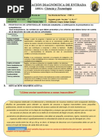 Evaluación Diagnóstica de Entrada: Ciencia y Tecnología