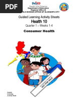 Health 10: Guided Learning Activity Sheets