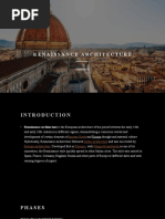 Renaissance Architecture Summary