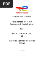 RFP TAIR Equipment Installation (KSA)