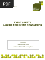 Event Safety Guide For Organisers PDF