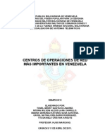 Trabajo Centros de Operaciones de Red Mas Importantes en Venezuela