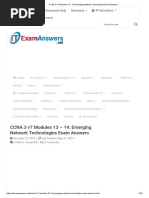 CCNA 3 v7 Modules 13 - 14 - Emerging Network Technologies Exam Answers