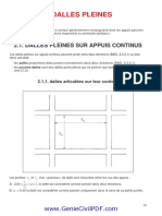 Calcul Des Dalles Pleines en Béton Armé